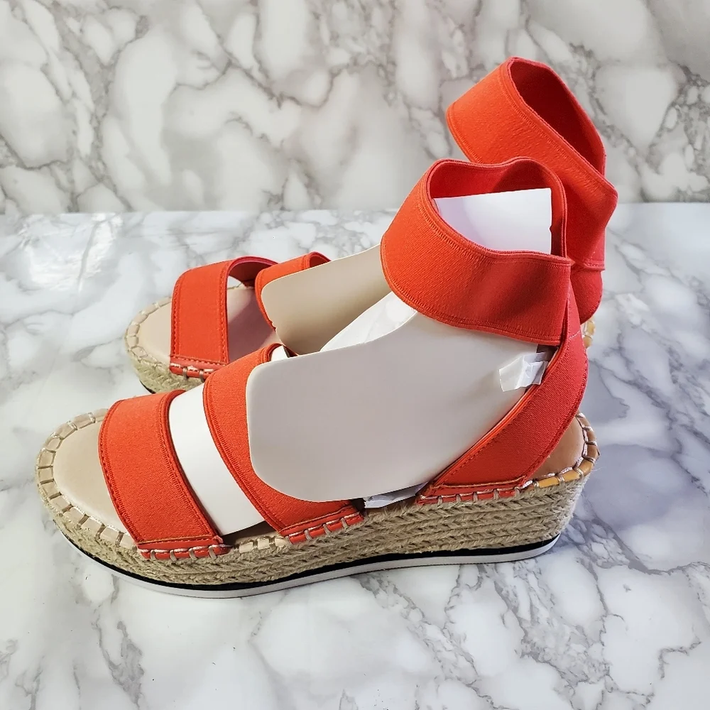 Dolve Vita Coral Elastic Espadrille Sandals 7.5
